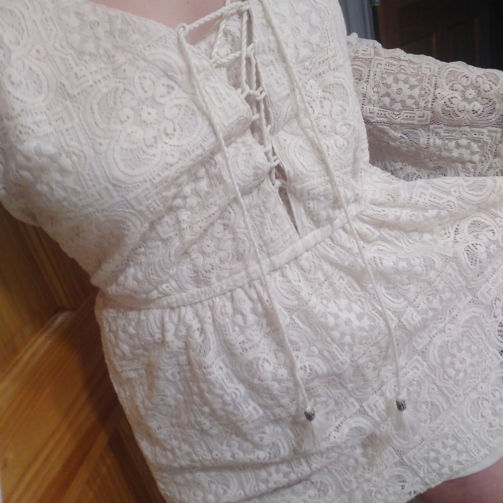 Lacy white dress